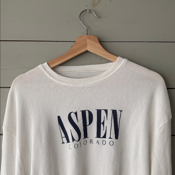 Harlow Aspen Colorado Waffle Knit Sweatshirt – Size M - Picture 3 of 6